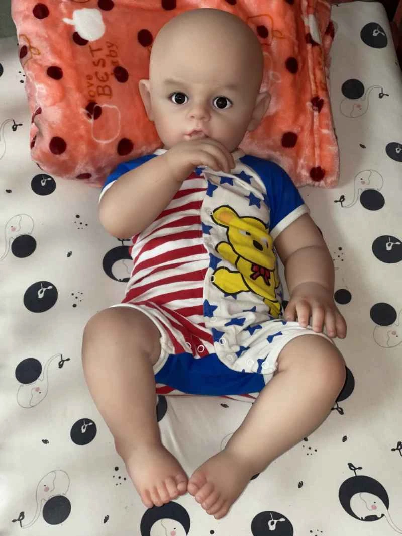 CATDOLL 66 cm Baby-Junge Silikonpuppe – Lebensechter Neugeborenen-Stil